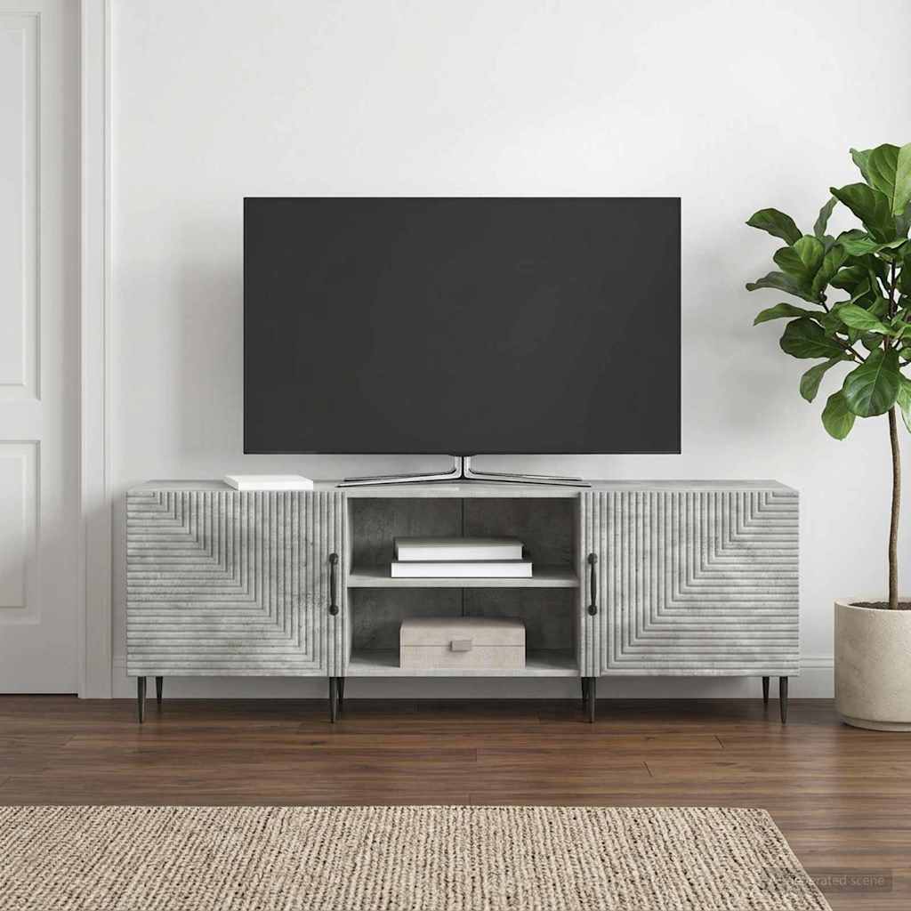 vidaXL TV Cabinet Concrete Grey 150 x 31 x 50 cm Engineered Wood