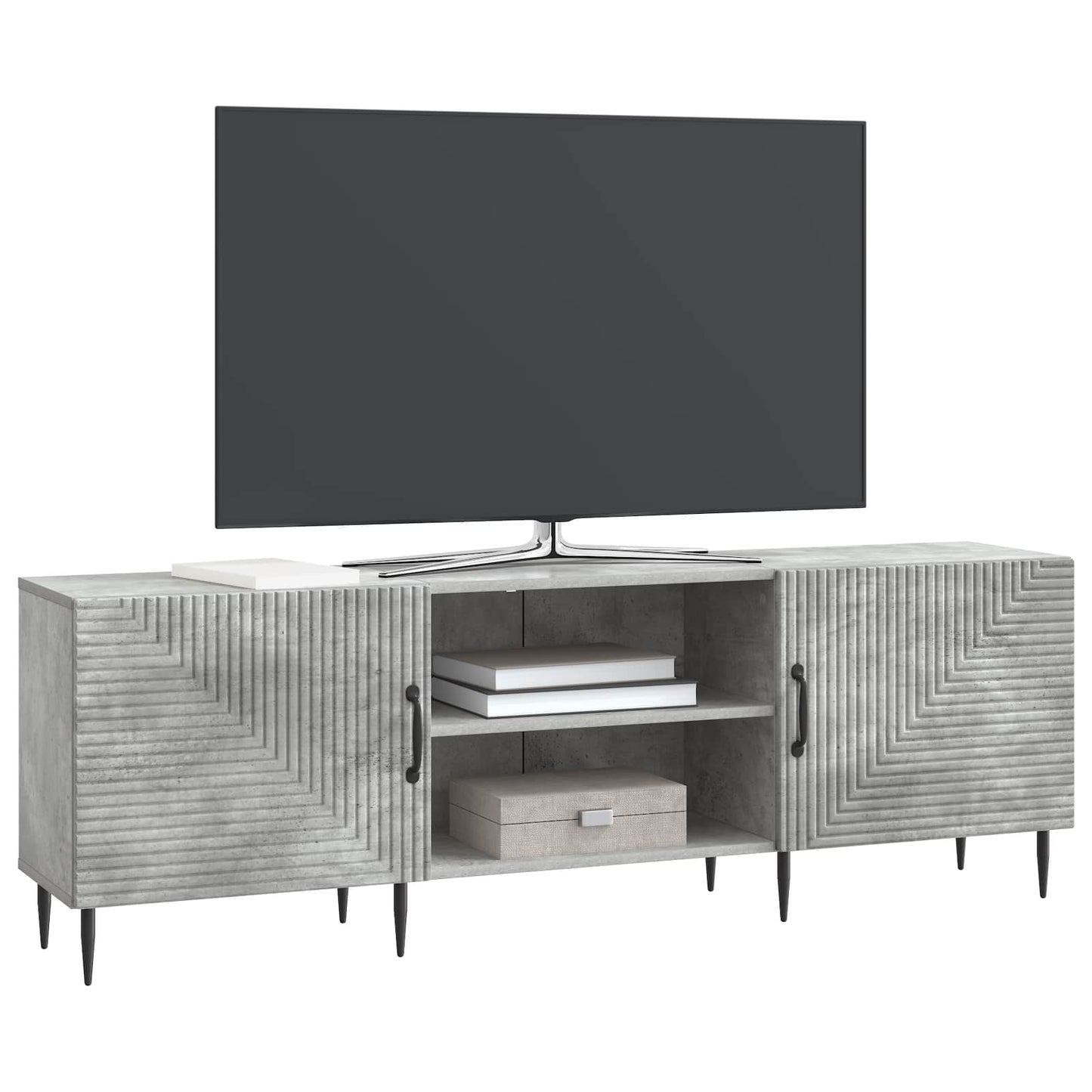 vidaXL TV Cabinet Concrete Grey 150 x 31 x 50 cm Engineered Wood