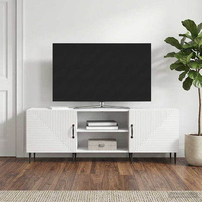 vidaXL TV Cabinet High Gloss White 150 x 31 x 50 cm Engineered Wood
