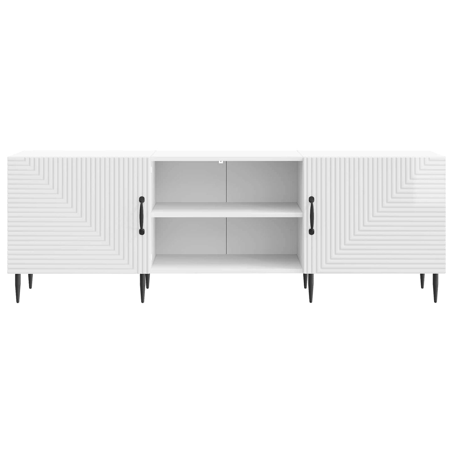 vidaXL TV Cabinet High Gloss White 150 x 31 x 50 cm Engineered Wood