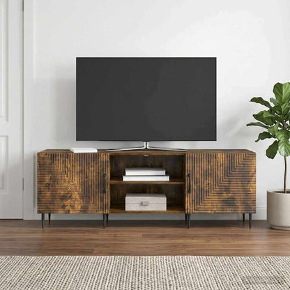 vidaXL TV Cabinet Smoked Oak 150 x 31 x 50 cm Engineered Wood