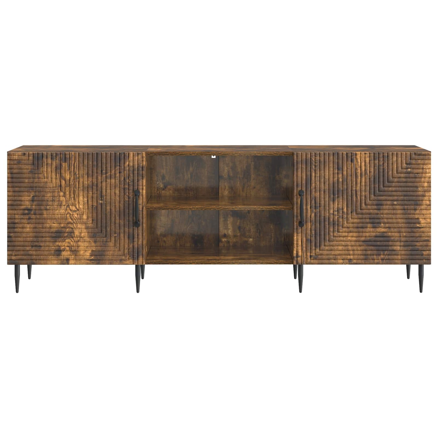 vidaXL TV Cabinet Smoked Oak 150 x 31 x 50 cm Engineered Wood
