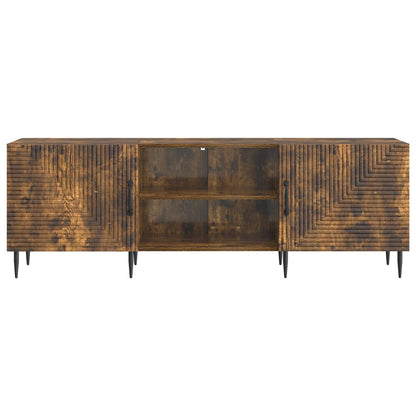 vidaXL TV Cabinet Smoked Oak 150 x 31 x 50 cm Engineered Wood