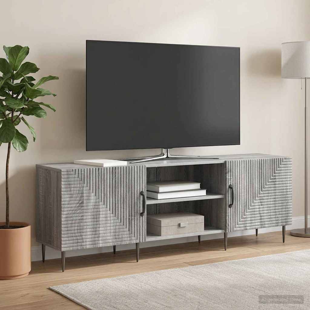 vidaXL TV Cabinet Grey Sonoma 150 x 31 x 50 cm Engineered Wood