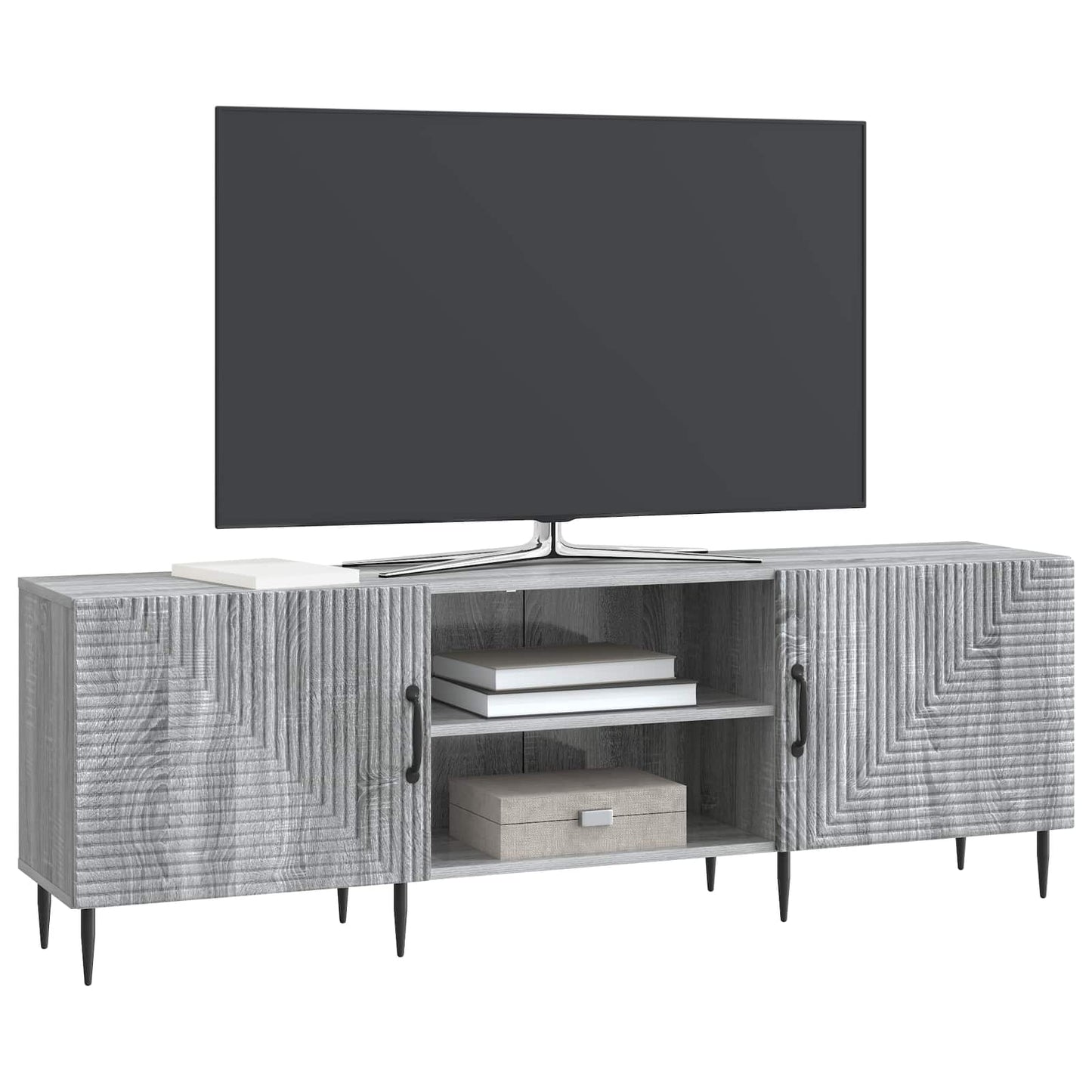 vidaXL TV Cabinet Grey Sonoma 150 x 31 x 50 cm Engineered Wood