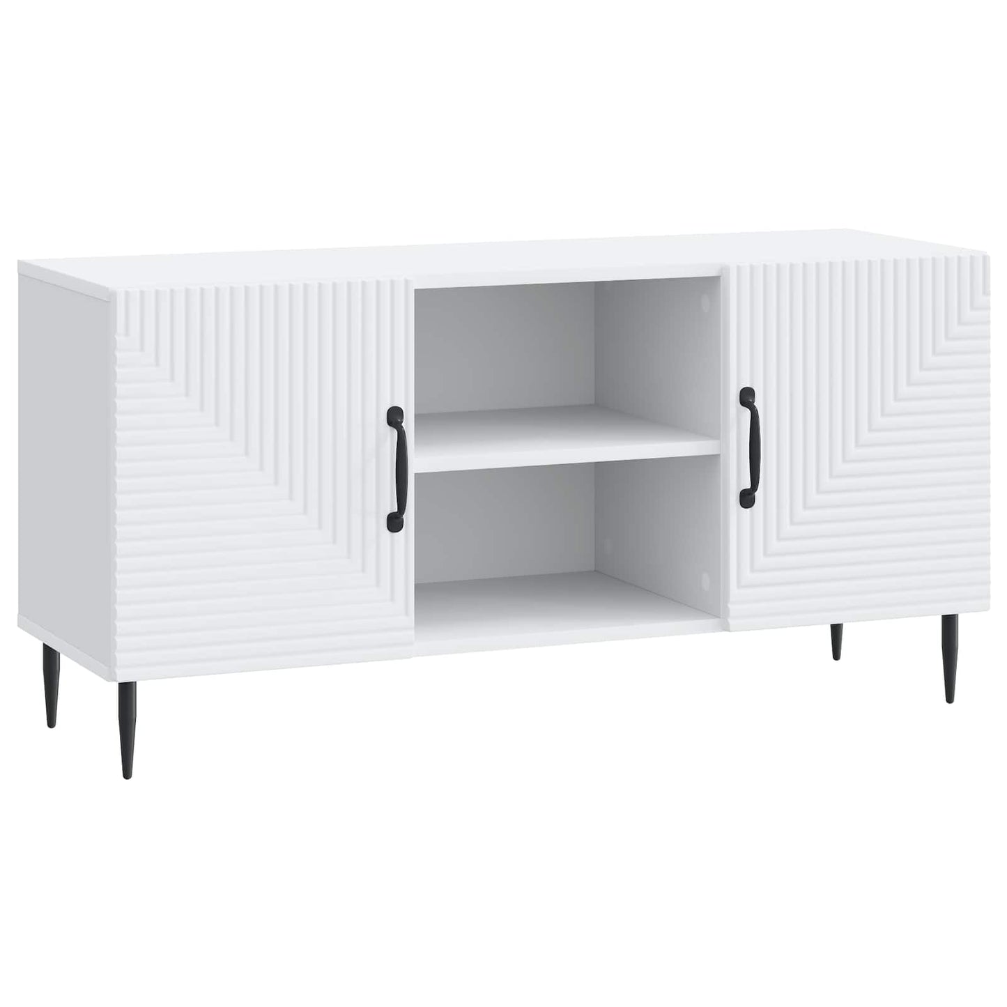 vidaXL TV Cabinet White 102 x 34.5 x 50 cm Engineered Wood