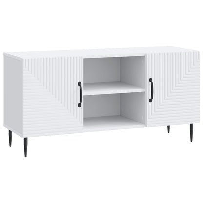 vidaXL TV Cabinet White 102 x 34.5 x 50 cm Engineered Wood
