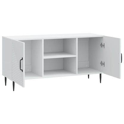 vidaXL TV Cabinet White 102 x 34.5 x 50 cm Engineered Wood