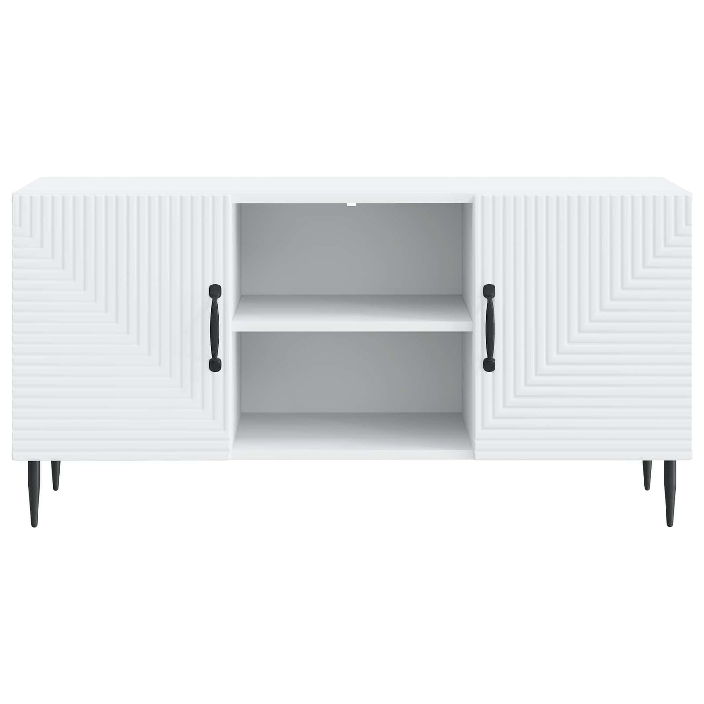 vidaXL TV Cabinet White 102 x 34.5 x 50 cm Engineered Wood