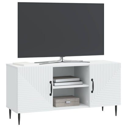 vidaXL TV Cabinet White 102 x 34.5 x 50 cm Engineered Wood