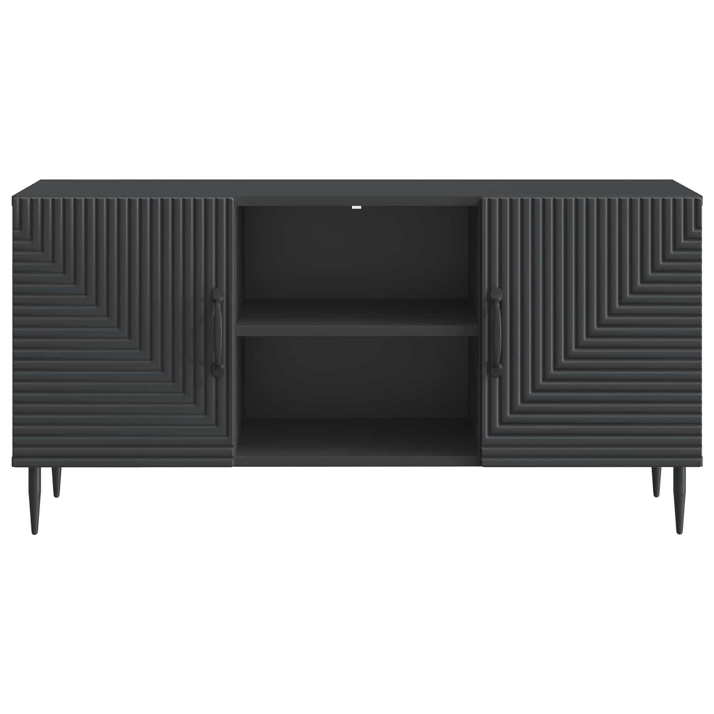 vidaXL TV Cabinet Black 102 x 34.5 x 50 cm Engineered Wood