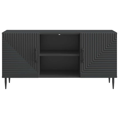 vidaXL TV Cabinet Black 102 x 34.5 x 50 cm Engineered Wood