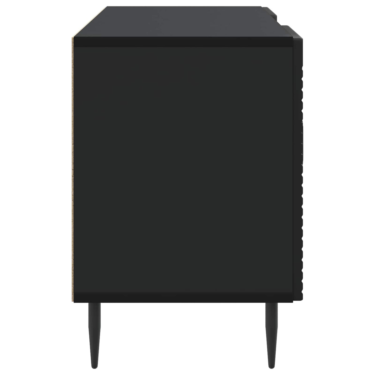vidaXL TV Cabinet Black 102 x 34.5 x 50 cm Engineered Wood