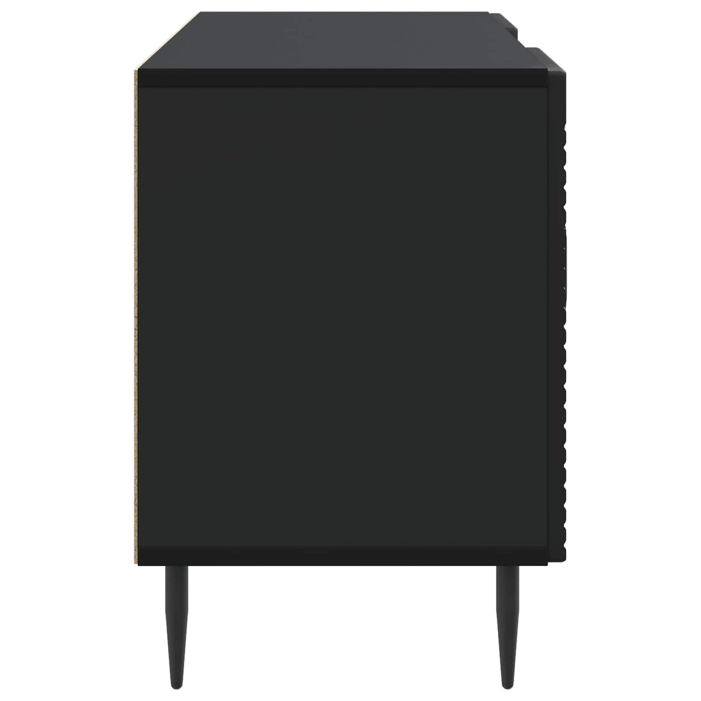 vidaXL TV Cabinet Black 102 x 34.5 x 50 cm Engineered Wood
