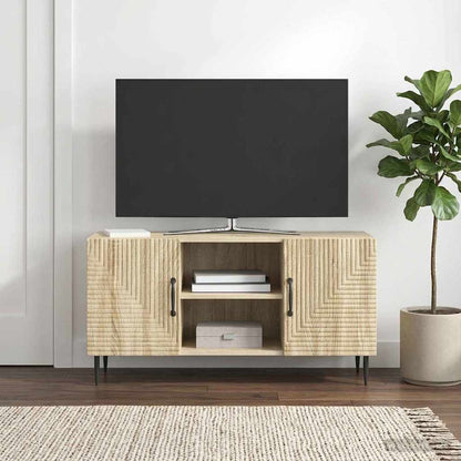 vidaXL TV Cabinet Sonoma Oak 102 x 34.5 x 50 cm Engineered Wood