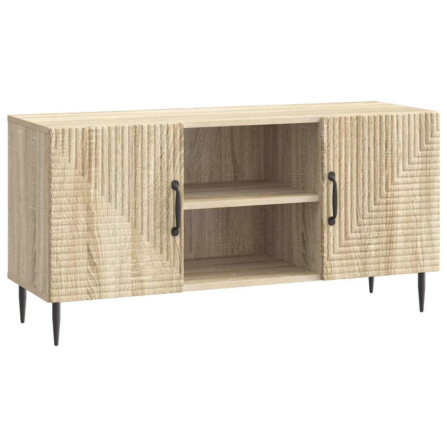 vidaXL TV Cabinet Sonoma Oak 102 x 34.5 x 50 cm Engineered Wood