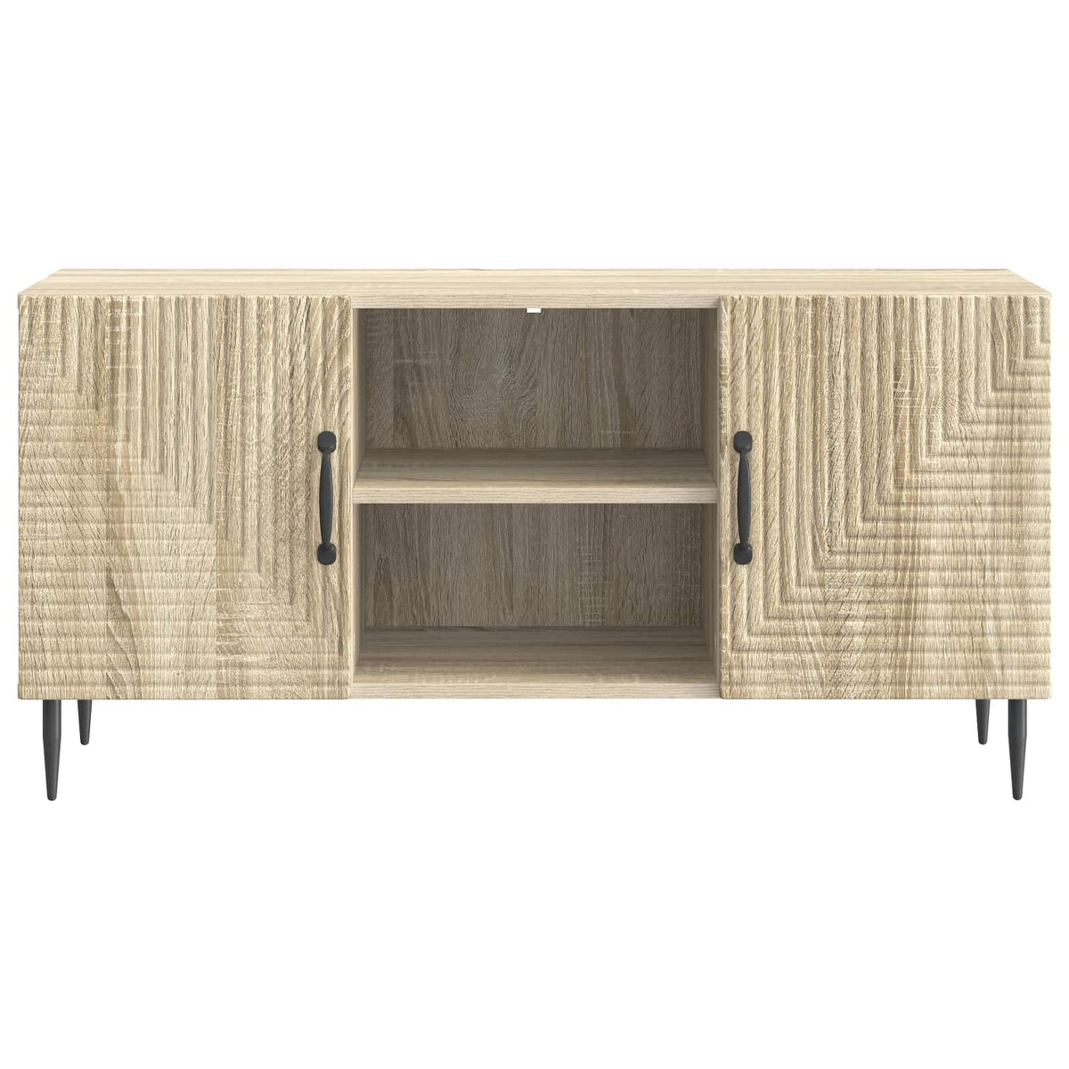 vidaXL TV Cabinet Sonoma Oak 102 x 34.5 x 50 cm Engineered Wood