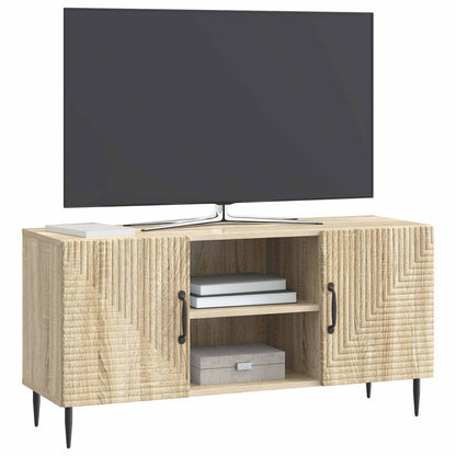 vidaXL TV Cabinet Sonoma Oak 102 x 34.5 x 50 cm Engineered Wood