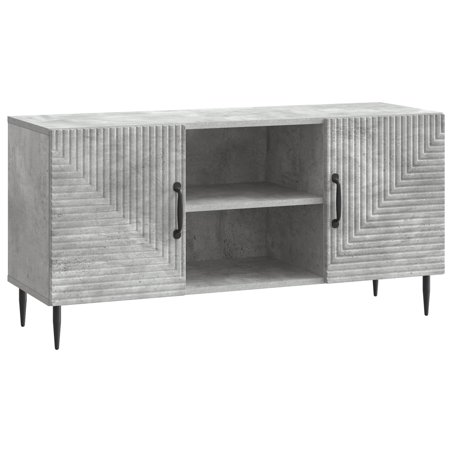 vidaXL TV Cabinet Concrete Grey 102 x 34.5 x 50 cm Engineered Wood