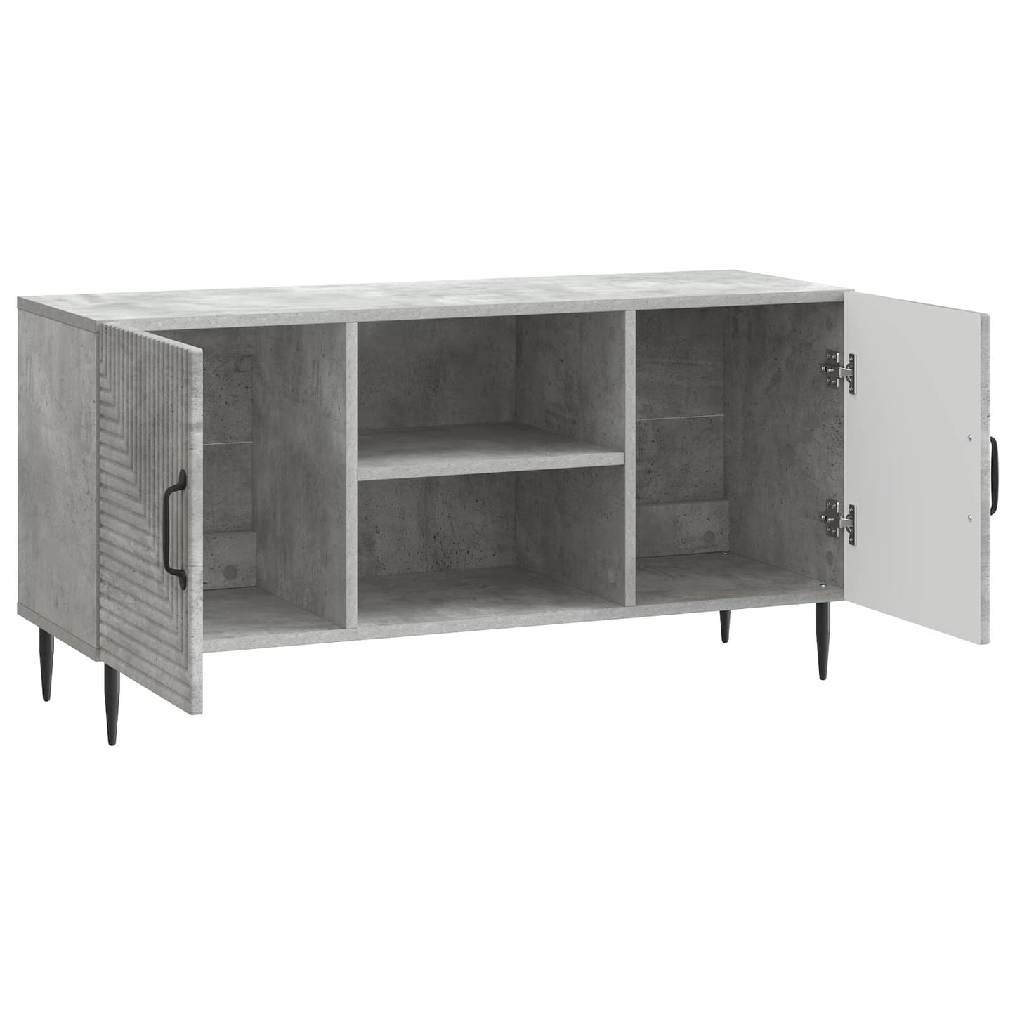 vidaXL TV Cabinet Concrete Grey 102 x 34.5 x 50 cm Engineered Wood