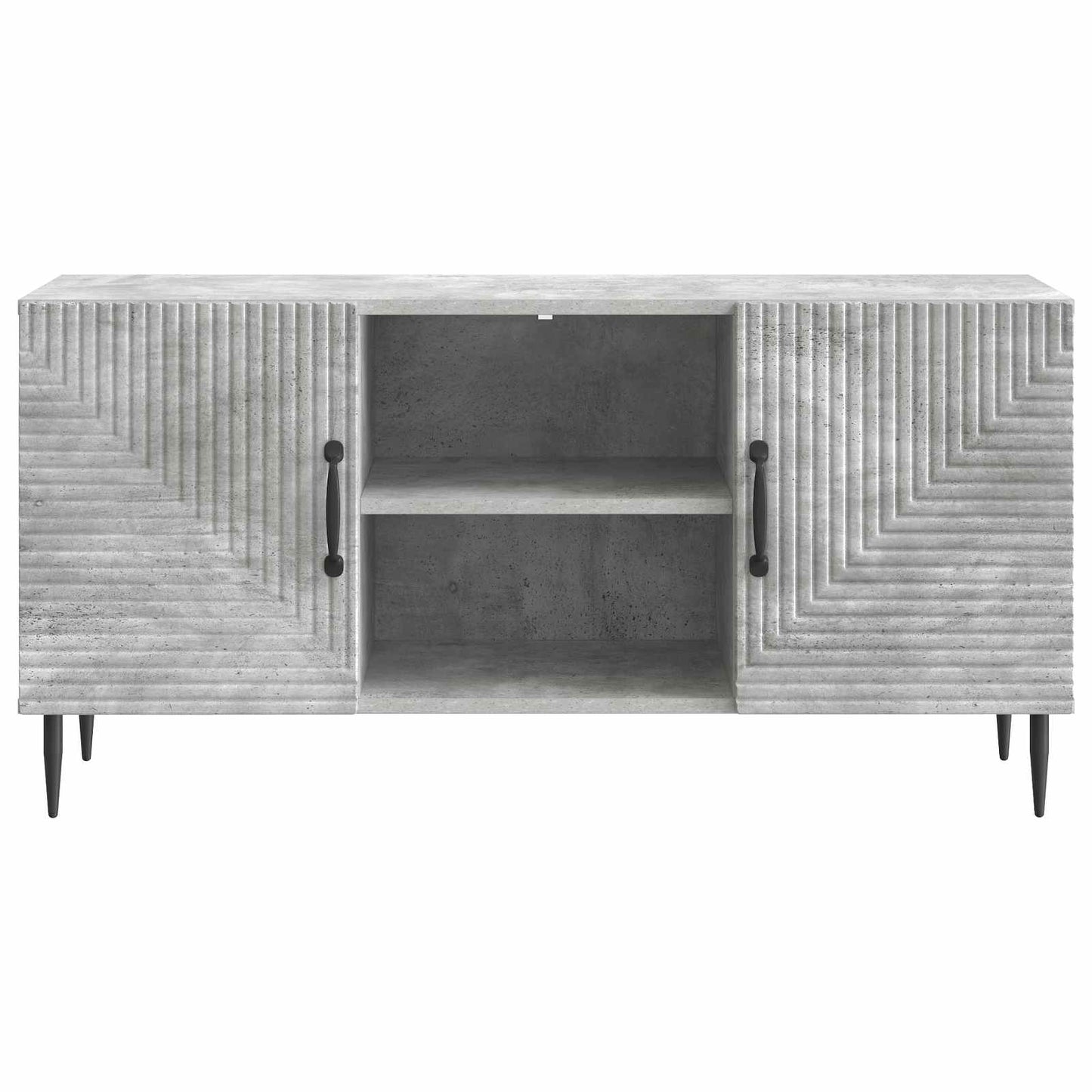 vidaXL TV Cabinet Concrete Grey 102 x 34.5 x 50 cm Engineered Wood