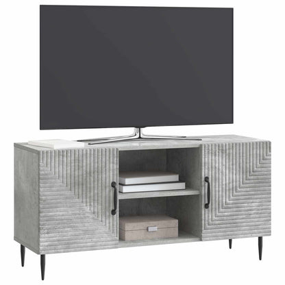 vidaXL TV Cabinet Concrete Grey 102 x 34.5 x 50 cm Engineered Wood