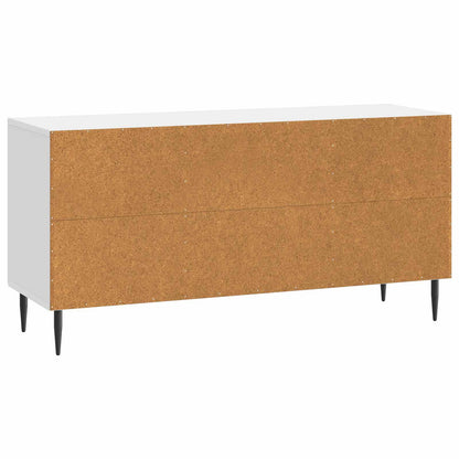 vidaXL TV Cabinet High Gloss White 102 x 34.5 x 50 cm Engineered Wood