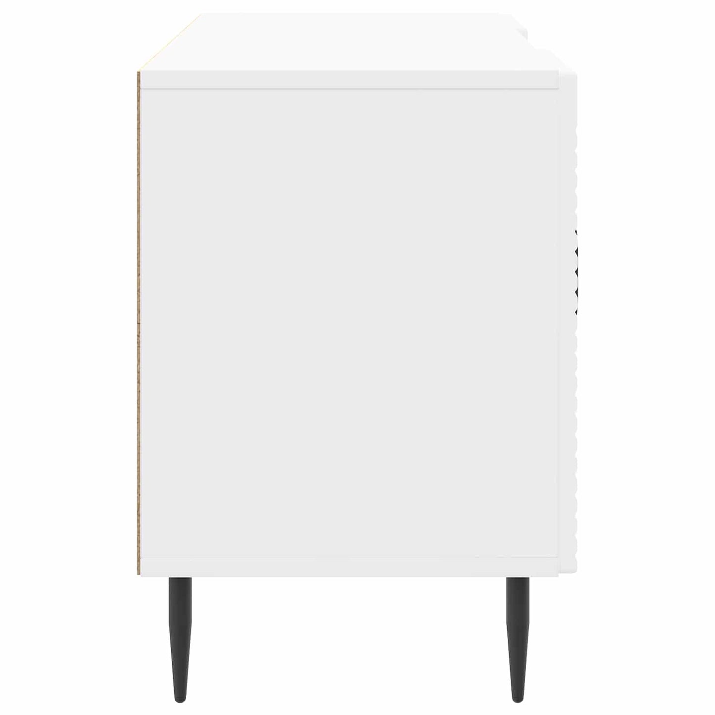 vidaXL TV Cabinet High Gloss White 102 x 34.5 x 50 cm Engineered Wood