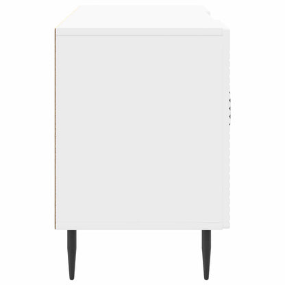 vidaXL TV Cabinet High Gloss White 102 x 34.5 x 50 cm Engineered Wood