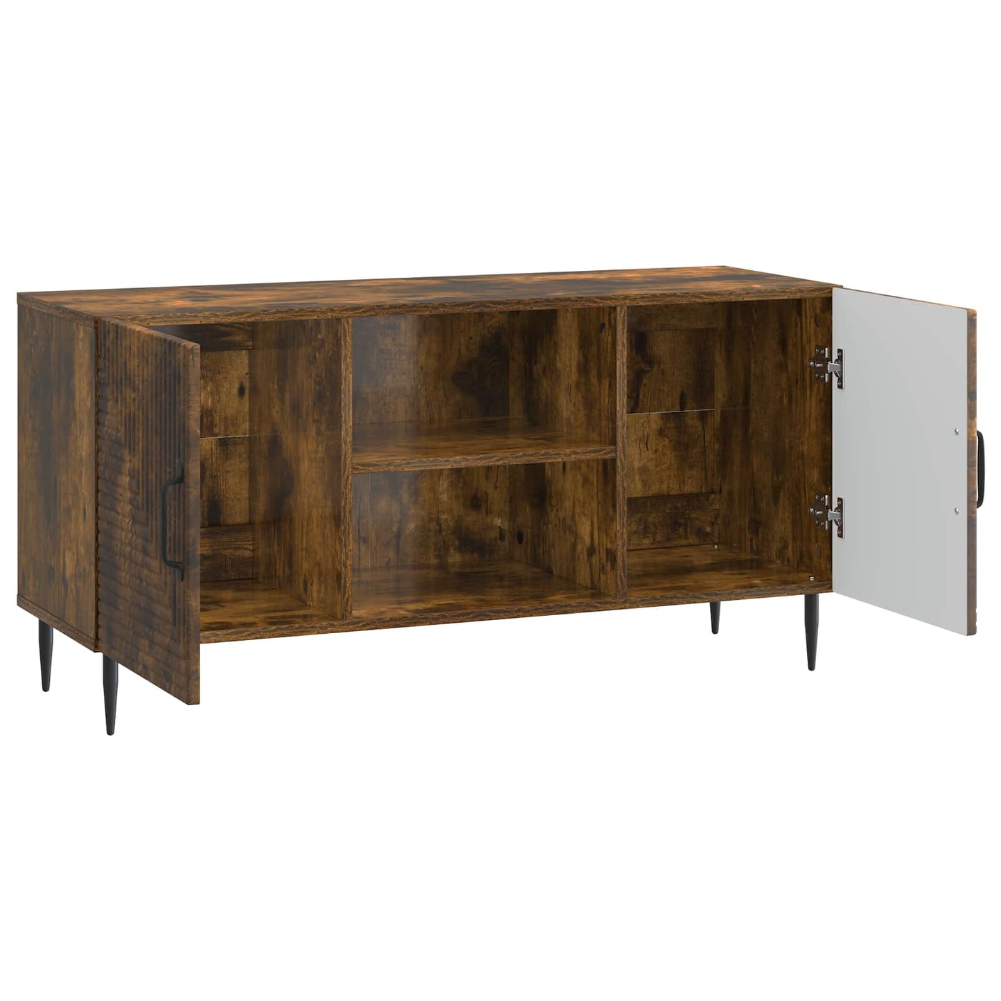 vidaXL TV Cabinet Smoked Oak 102 x 34.5 x 50 cm Engineered Wood