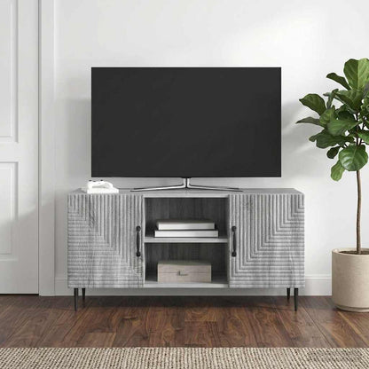 vidaXL TV Cabinet Grey Sonoma 102 x 34.5 x 50 cm Engineered Wood