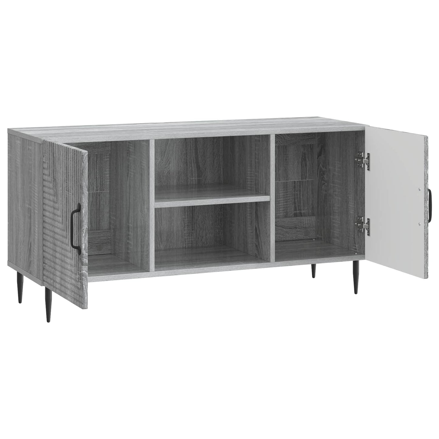 vidaXL TV Cabinet Grey Sonoma 102 x 34.5 x 50 cm Engineered Wood