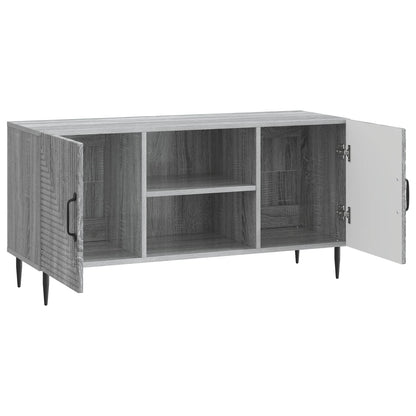vidaXL TV Cabinet Grey Sonoma 102 x 34.5 x 50 cm Engineered Wood