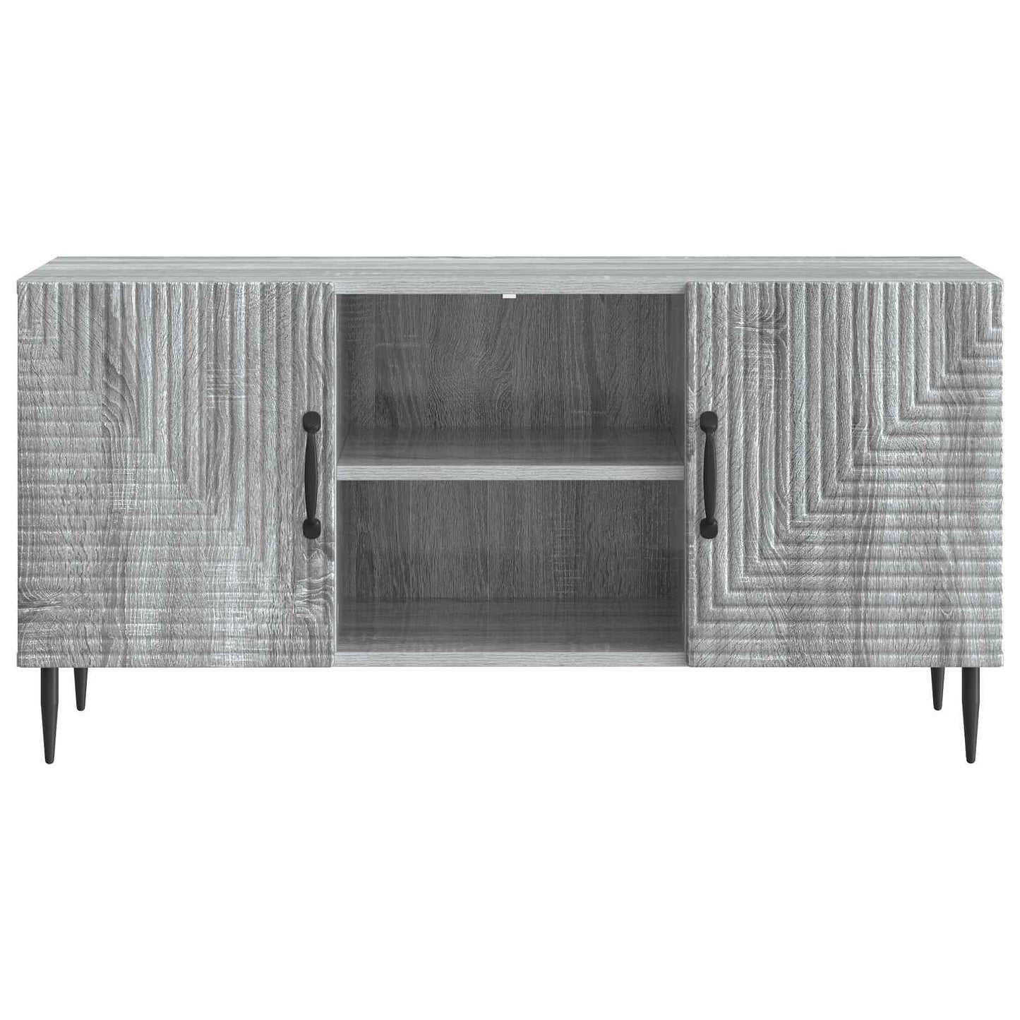 vidaXL TV Cabinet Grey Sonoma 102 x 34.5 x 50 cm Engineered Wood