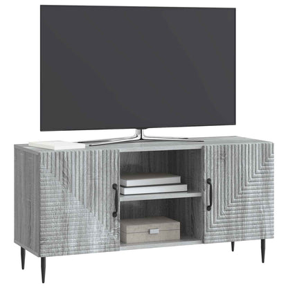 vidaXL TV Cabinet Grey Sonoma 102 x 34.5 x 50 cm Engineered Wood