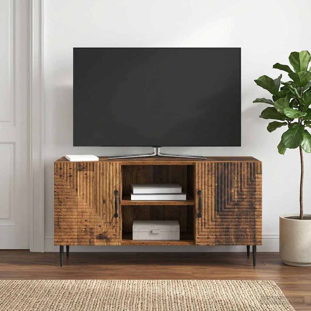vidaXL TV Cabinet Old Wood 102 x 34.5 x 50 cm Engineered Wood