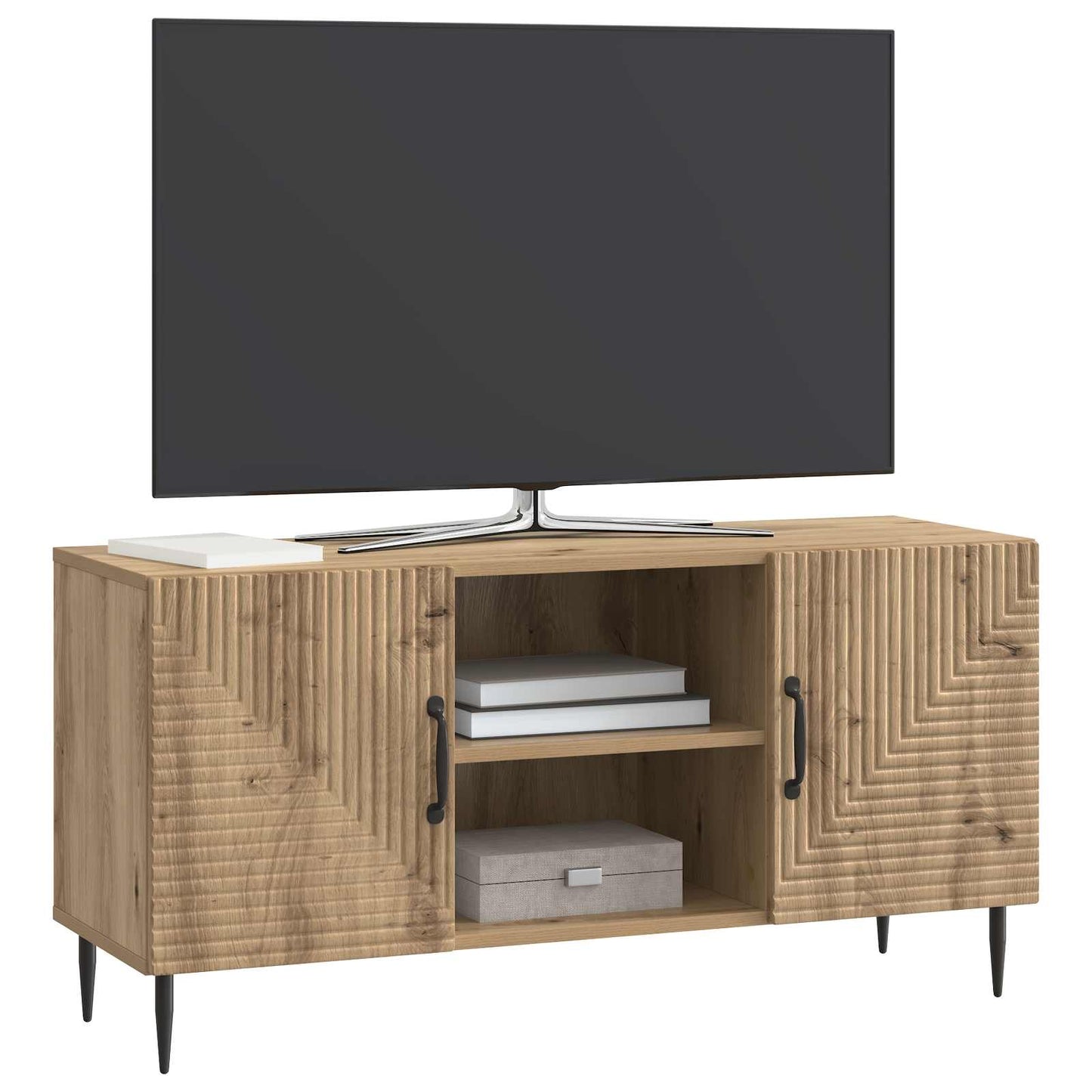 vidaXL TV Cabinet Artisan Oak 102 x 34.5 x 50 cm Engineered Wood