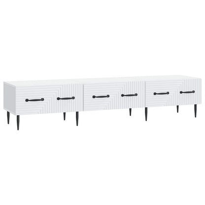 vidaXL TV Cabinet with Drawer White 147 x 34.5 x 30 cm Engineered Wood