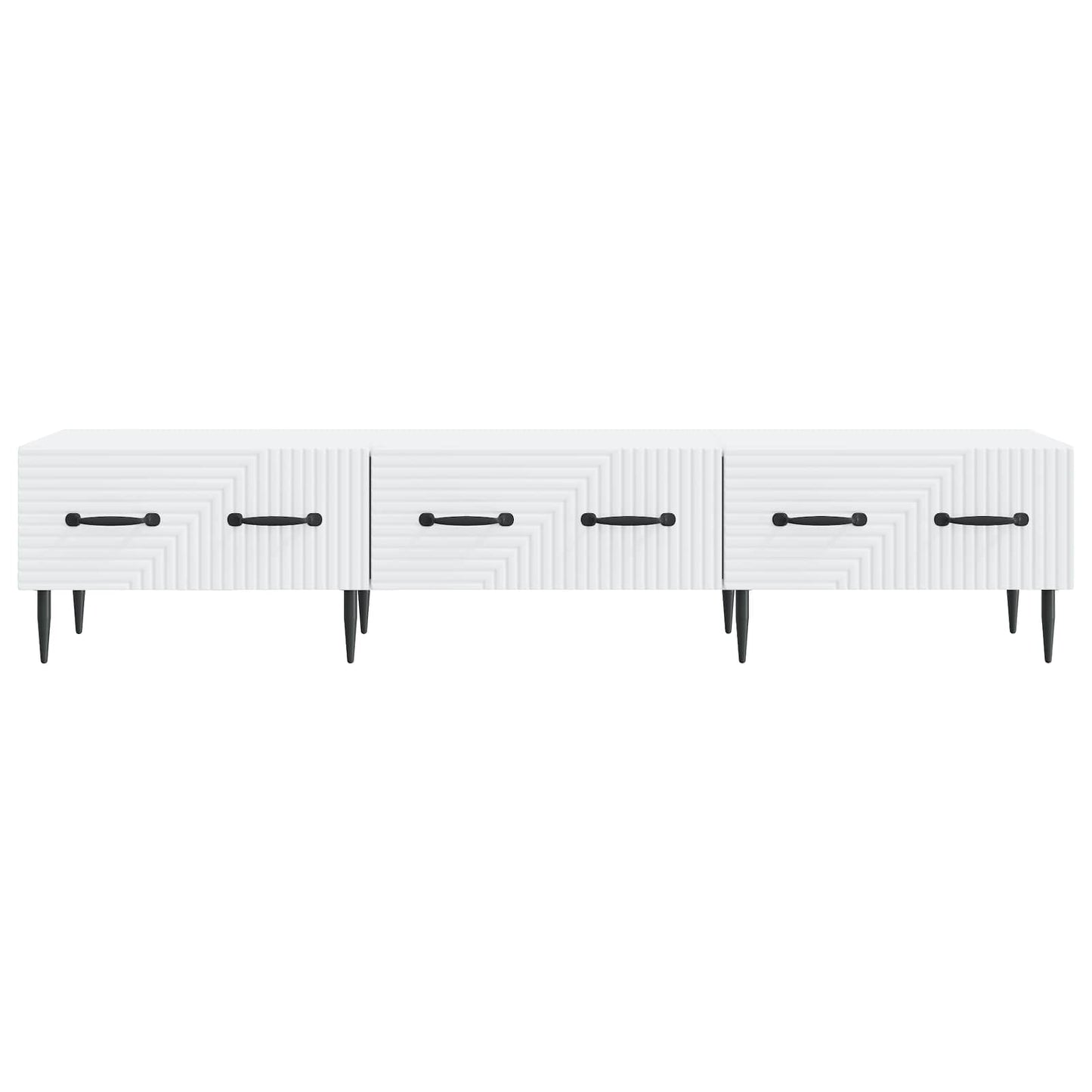 vidaXL TV Cabinet with Drawer White 147 x 34.5 x 30 cm Engineered Wood