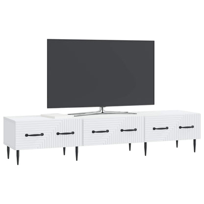 vidaXL TV Cabinet with Drawer White 147 x 34.5 x 30 cm Engineered Wood