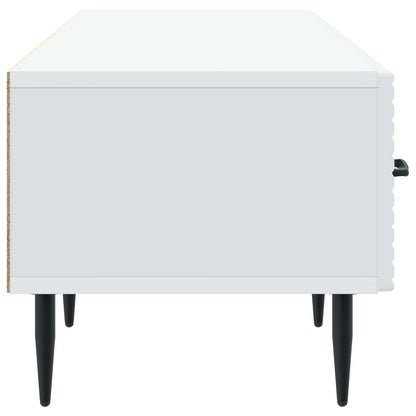vidaXL TV Cabinet with Drawer White 147 x 34.5 x 30 cm Engineered Wood