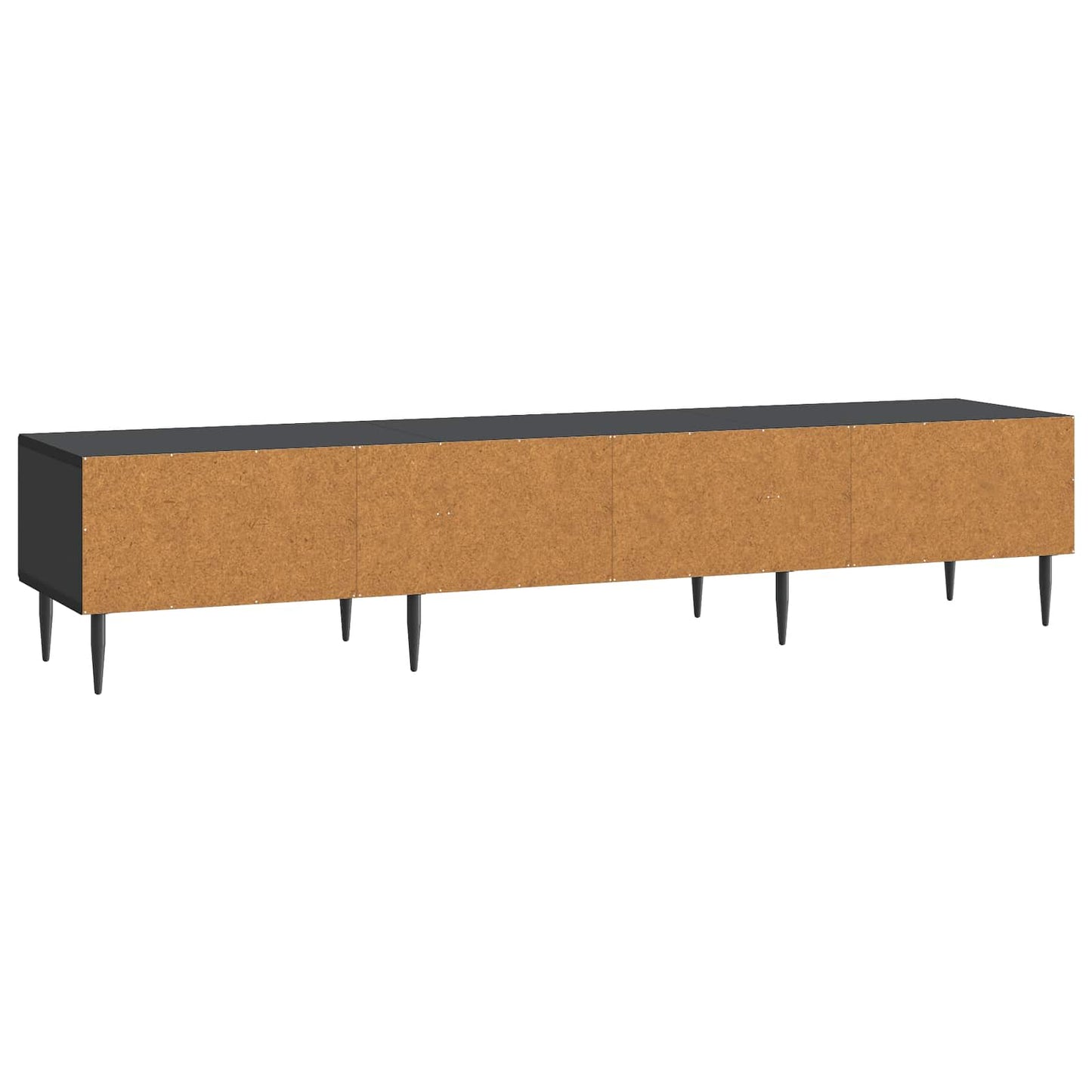 vidaXL TV Cabinet with Drawer Black 147 x 34.5 x 30 cm Engineered Wood