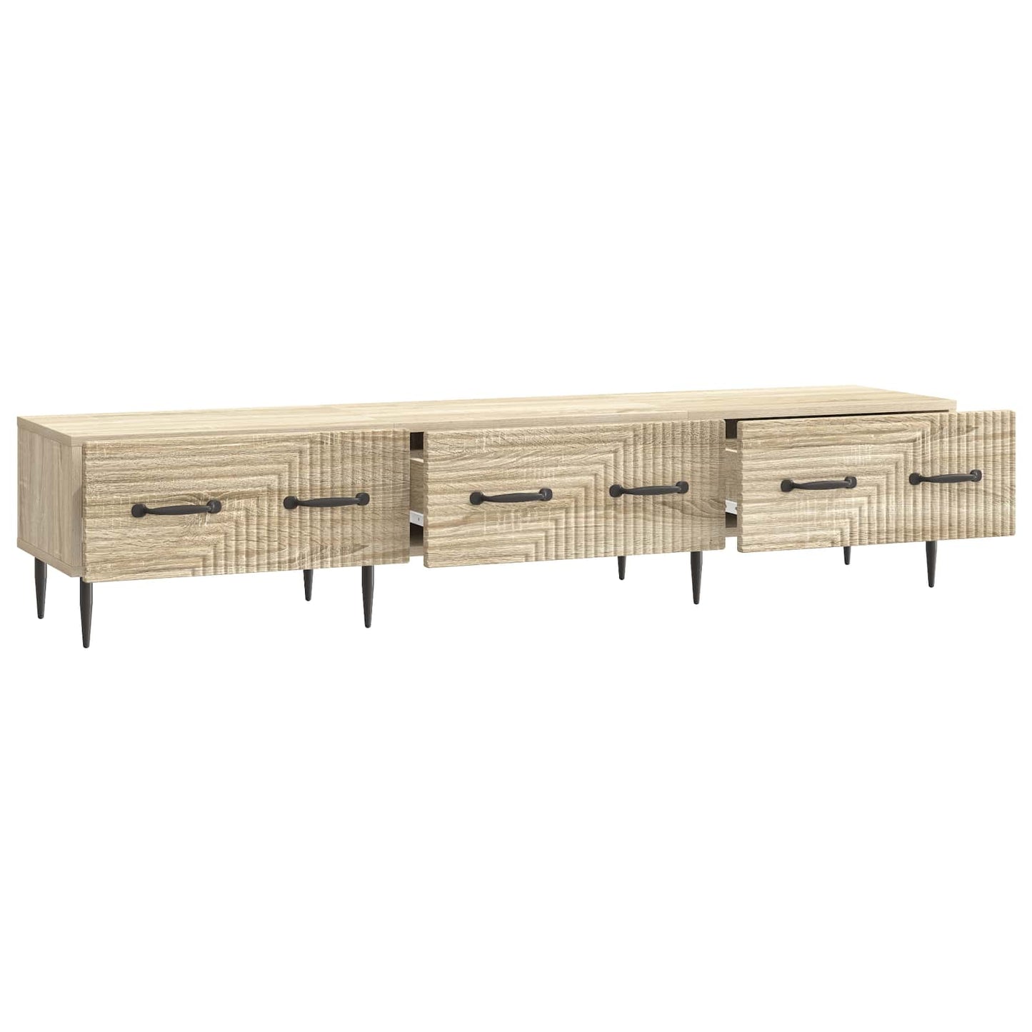vidaXL TV Cabinet Sonoma Oak 147 x 34.5 x 30 cm Engineered Wood