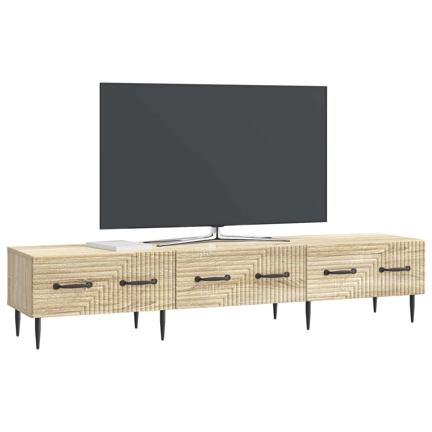 vidaXL TV Cabinet Sonoma Oak 147 x 34.5 x 30 cm Engineered Wood