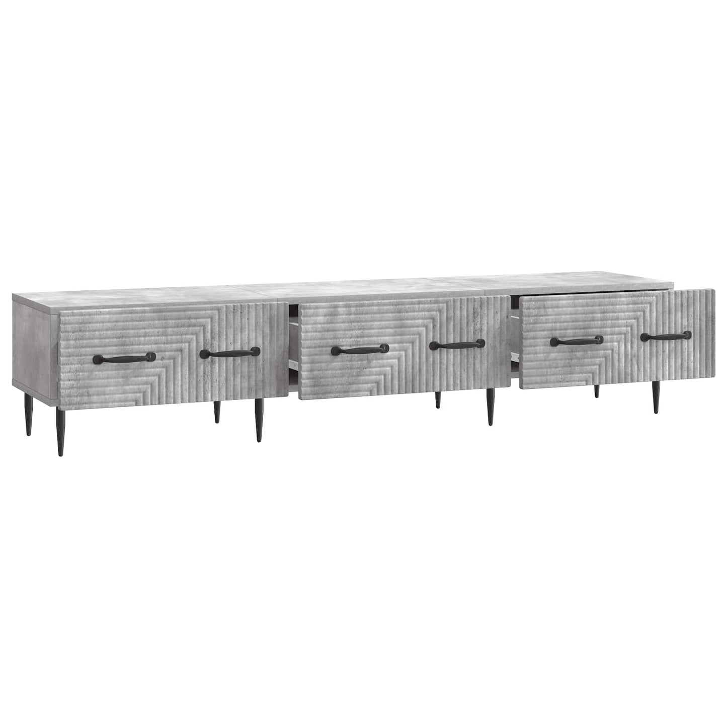 vidaXL TV Cabinet Concrete Grey 147 x 34.5 x 30 cm Engineered Wood