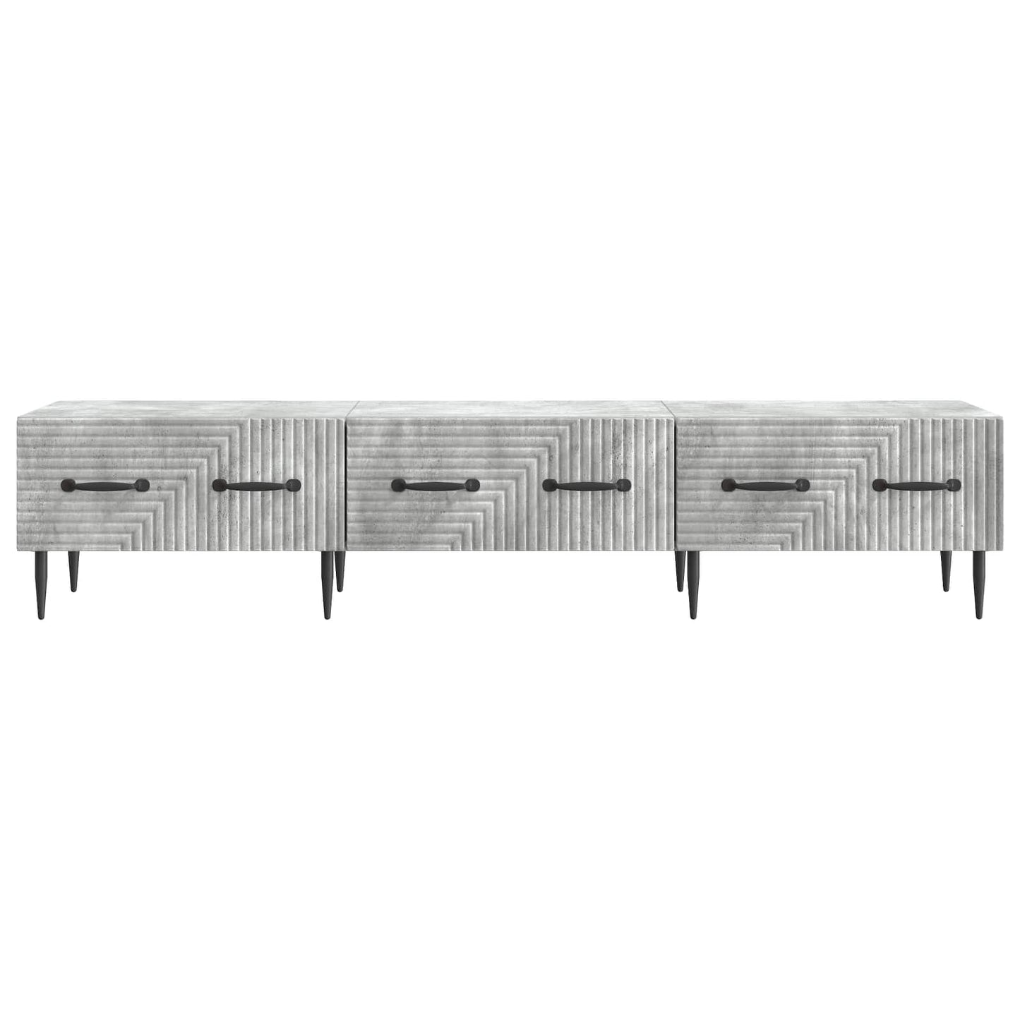 vidaXL TV Cabinet Concrete Grey 147 x 34.5 x 30 cm Engineered Wood