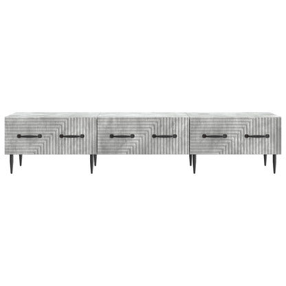 vidaXL TV Cabinet Concrete Grey 147 x 34.5 x 30 cm Engineered Wood