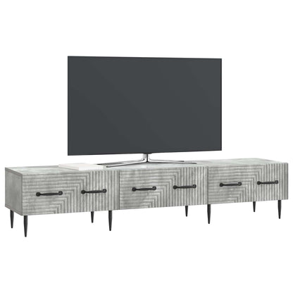 vidaXL TV Cabinet Concrete Grey 147 x 34.5 x 30 cm Engineered Wood