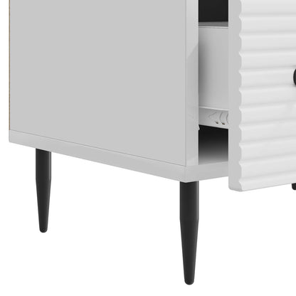 vidaXL TV Cabinet High Gloss White 147 x 34.5 x 30 cm Engineered Wood