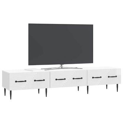 vidaXL TV Cabinet High Gloss White 147 x 34.5 x 30 cm Engineered Wood